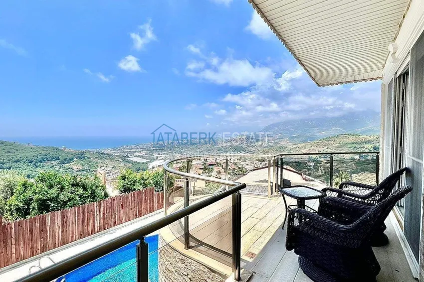 Purchase 5+1 furnished villa in Alanya, Kargicak district 25