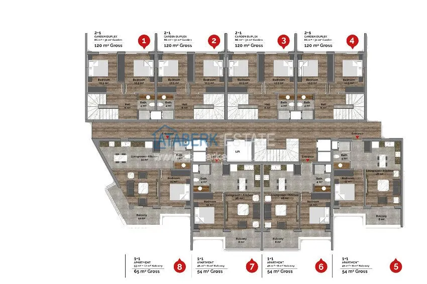 Purchase The complex under construction with the possibility of installment payment on the Cleopatra beach 4 