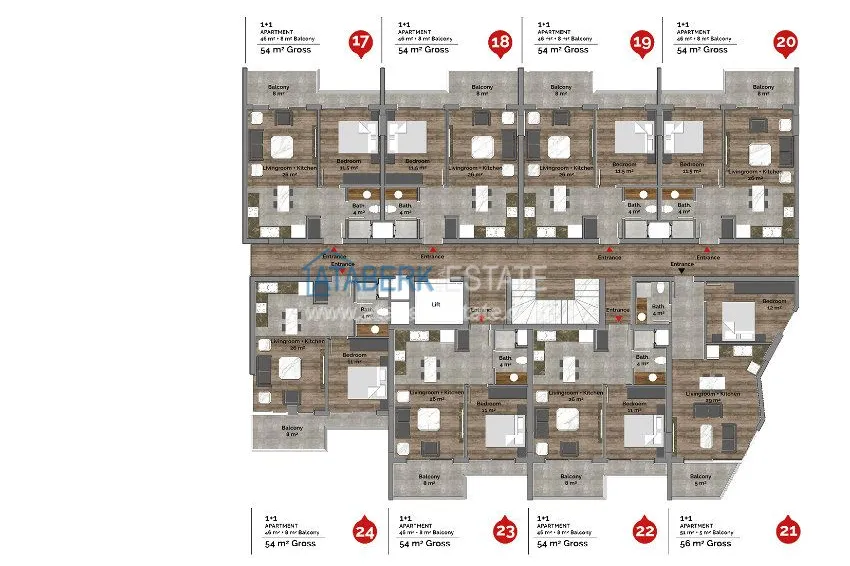 Purchase The complex under construction with the possibility of installment payment on the Cleopatra beach 12 