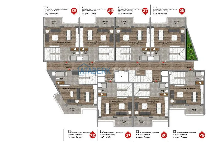 Purchase The complex under construction with the possibility of installment payment on the Cleopatra beach 13 
