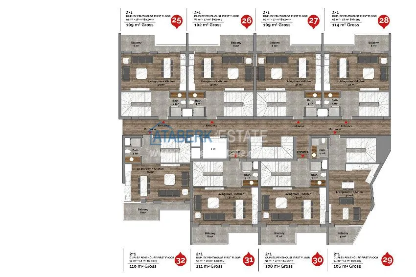 Purchase The complex under construction with the possibility of installment payment on the Cleopatra beach 15 