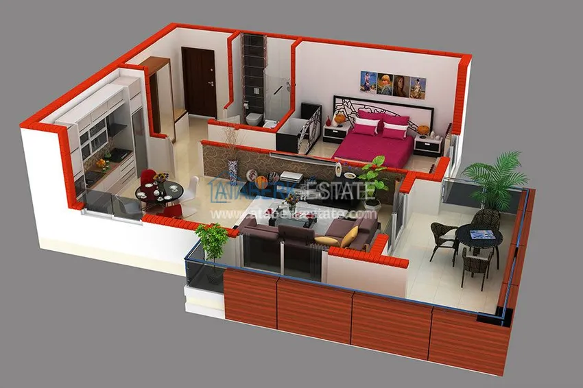 Purchase Новый комплекс в Махмутлар с апартаментами 1+1 и 2+1. 15 