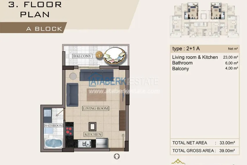 Purchase  New residential complex in the European region of Oba. 3 