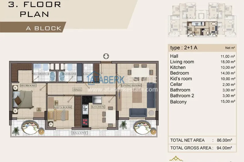 Purchase  New residential complex in the European region of Oba. 6 