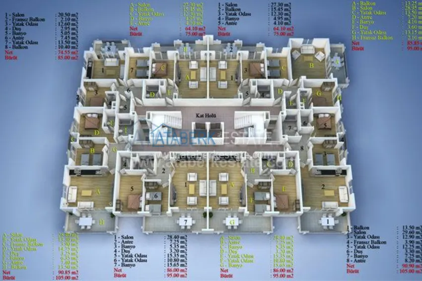 Purchase  Modern new complex in Oba located just 150 m from the sea 3 