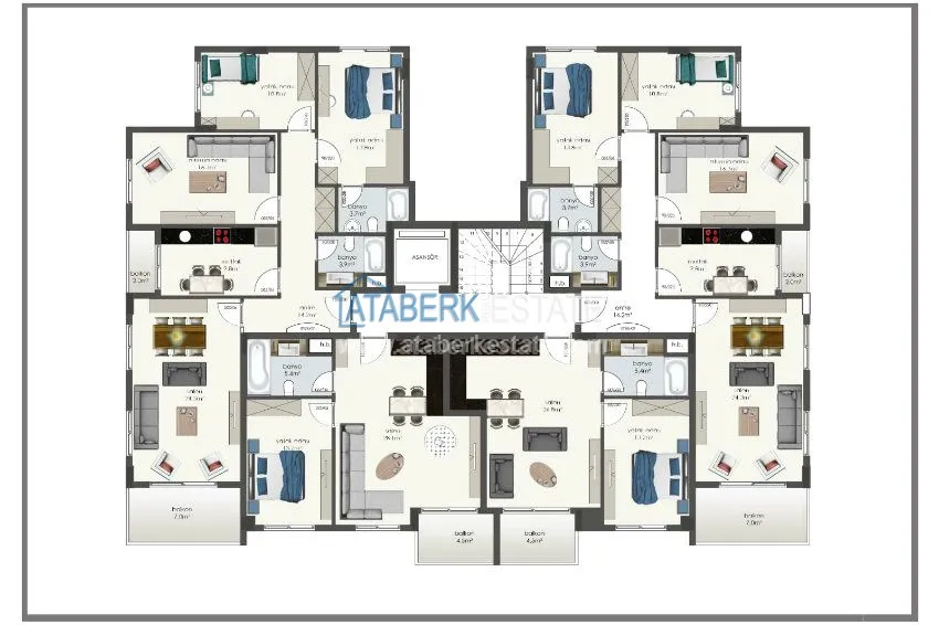 Purchase  New complex under construction with low prices, hurry up! 4 