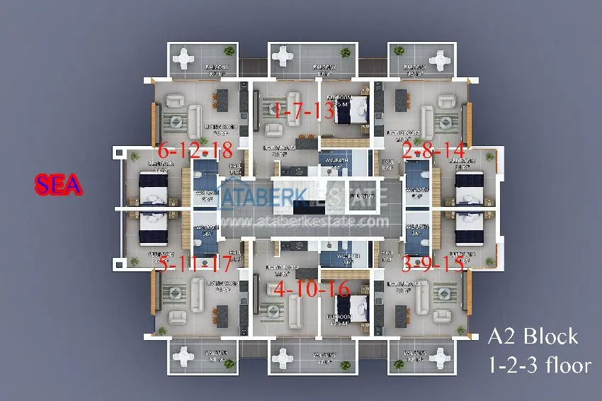 Purchase  Luxury complex on the first coastline 5 