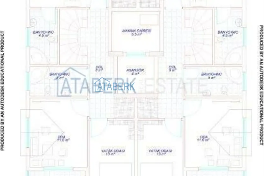 Purchase  Последняя квартира- дублекс в комплексе крупного застройщика в самом центре Алании 3 