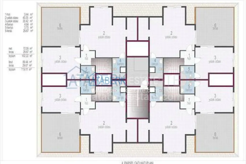 Purchase  В европейском районе Оба-новом центре Аланьи - отличный пентхаус с прекрасным расположением 2 