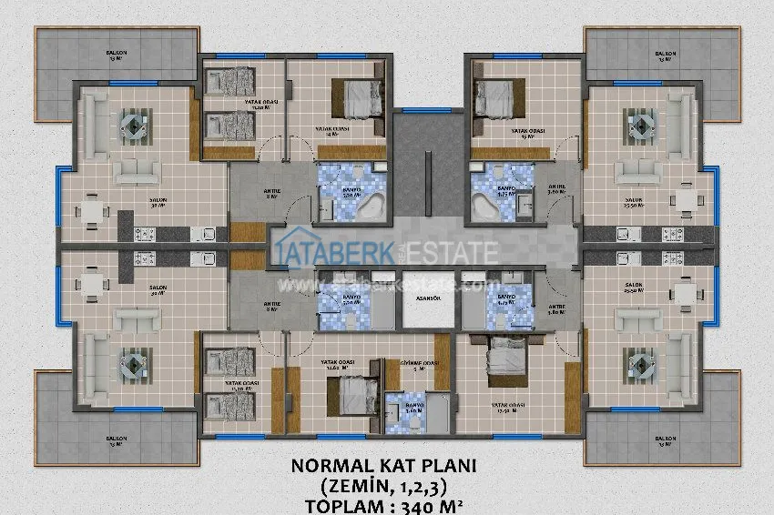 Purchase  Комплекс в 50 метрах от Средиземного моря в Алании 4 