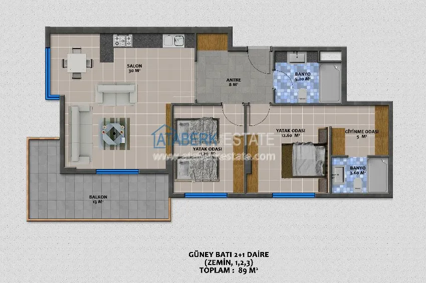 Purchase  Комплекс в 50 метрах от Средиземного моря в Алании 7 