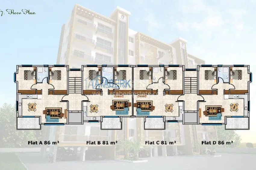 Purchase  Последний пентхаус в комплексе Центральный Парк 2 на Северном Кипре. 5 