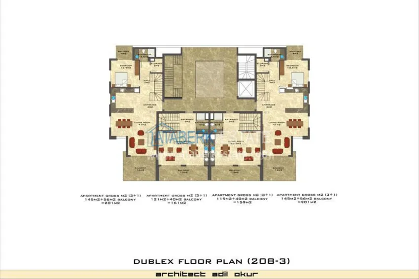 Purchase Luxury residential complex in Tosmur, located just 200 meters from the sea, at the best prices! 3 