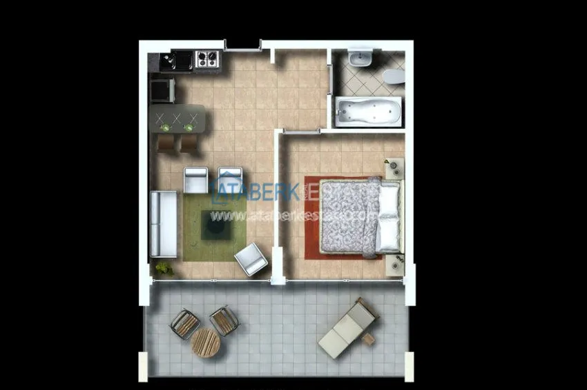 Purchase Квартира 1+1 на улице вторничного рынка 1 