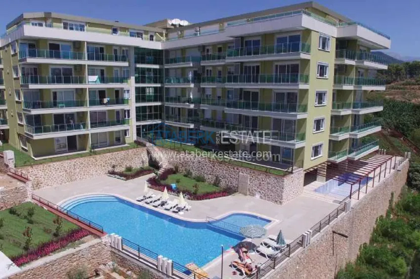 Furnished 1+1 apartment in Kestel 2 