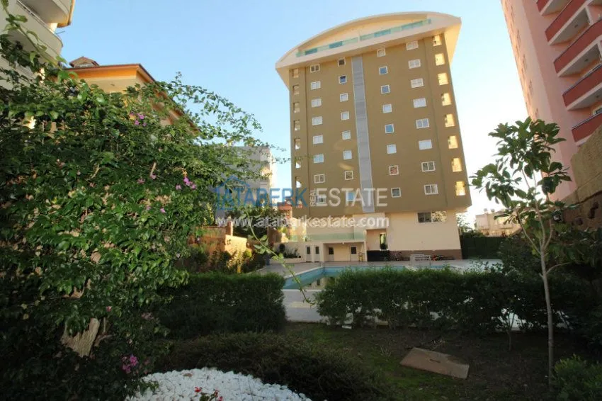 Апартаменты 1+1 в новом комплексе в центре Алании. 5 