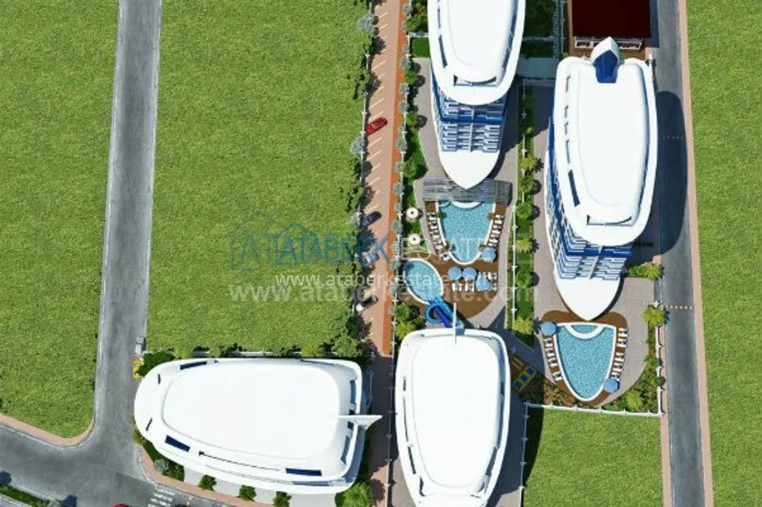 Complex in the heart of Alanya with infrastructure from a famous architect 4