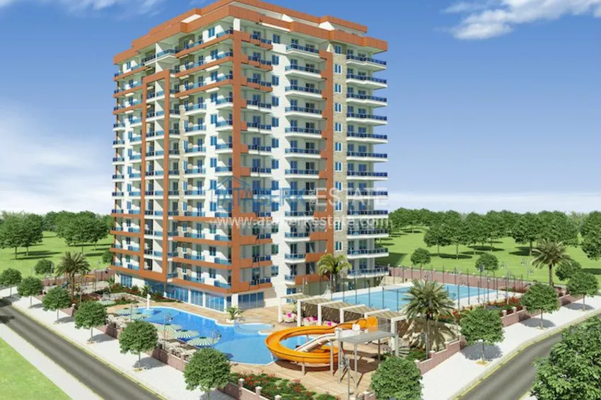 Комплекс на завершающей стадии строительства с собственным пляжем в Алании 5 