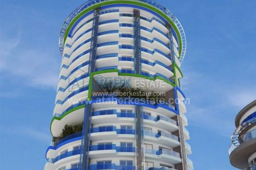 Жилой комплекс на этапе строительства необычного дизайна от застройщика 10 