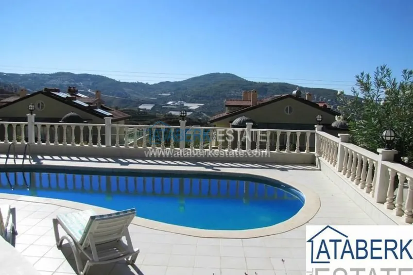 Villa with private pool and garden in Kargicak 6 