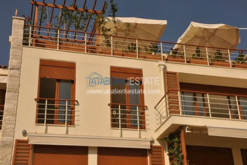 Таунхаусы в зеленом комплексе недалеко от моря в уютном курортном поселке Конаклы 9 