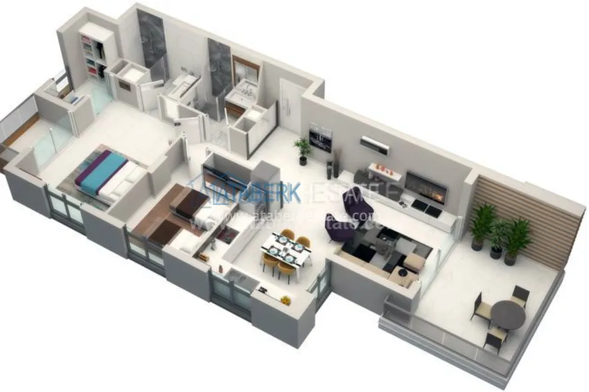 Luxury residential complex in Tosmur, located just 200 meters from the sea, at the best prices! 34 