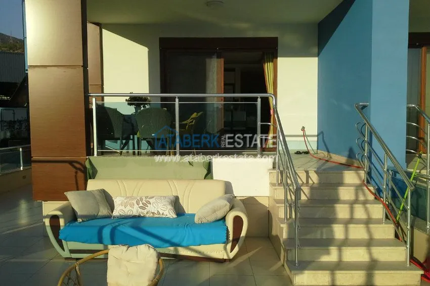 Элитная квартира с тремя спальня в шикарном комплексе в центре Алании 5 