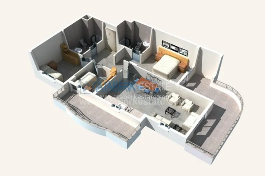 Квартира 2+1 от собственника в комплексе с обширной территорией и богатой инфраструктурой, Престиж, в Махмутларе 16 