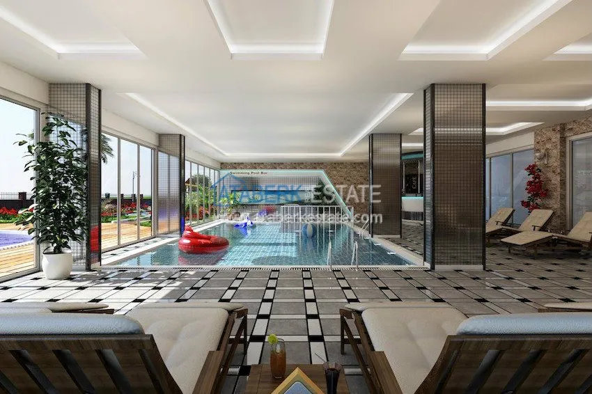 Комплекс на завершающей стадии строительства с собственным пляжем в Алании 11 