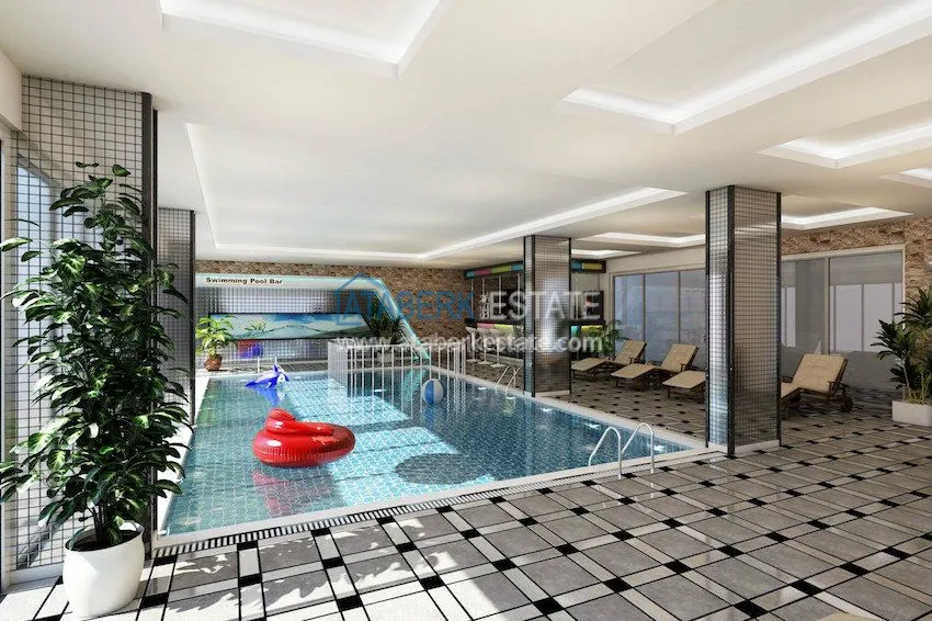 Комплекс на завершающей стадии строительства с собственным пляжем в Алании 12 