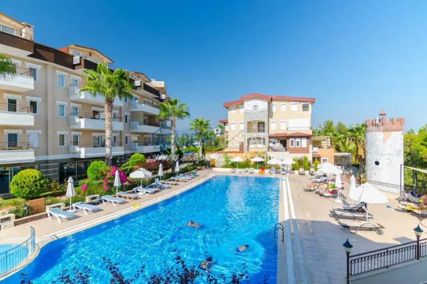 1 + 1 apartment in a club complex of European type, located 250 m from the sea 12 