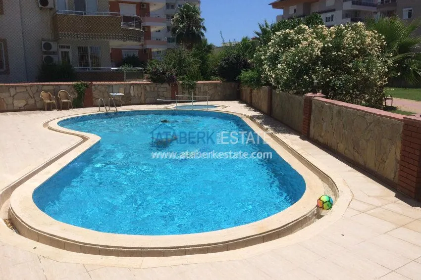 Меблированные апартаменты с двумя спальнями в районе Оба. 5 