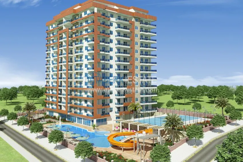 Комплекс на завершающей стадии строительства с собственным пляжем в Алании 15 