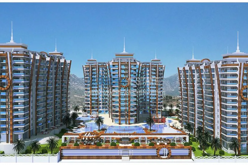 Меблированные апартаменты 1+1 в роскошном комплексе отельного типа 4 