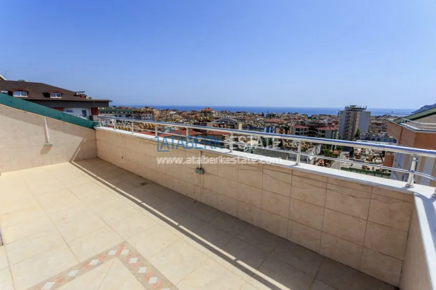 4+1 duplex with stunning views of the sea and the fortress in the center of Alanya 8 