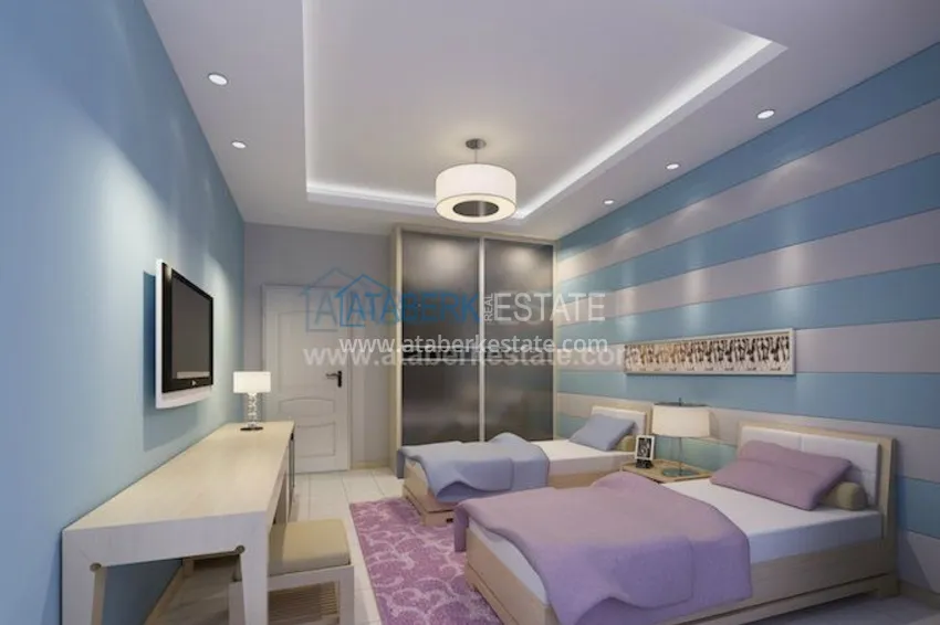 Комплекс на завершающей стадии строительства с собственным пляжем в Алании 16 