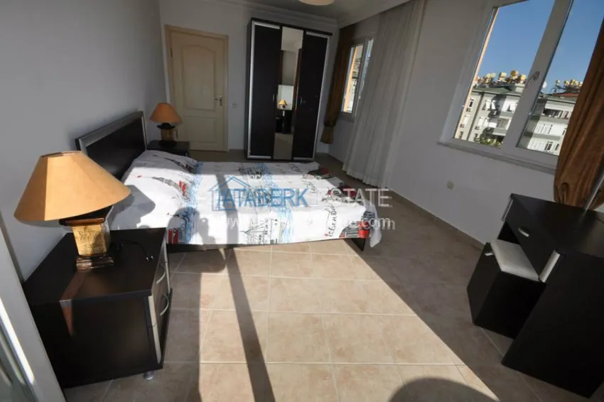 Квартира в европейском комплексе в центре Алании у пляжа Клеопатры 12 