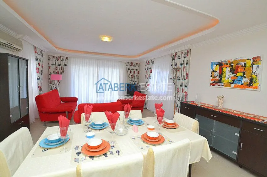 Просторная квартира с видом на море в Махмутлар. 1 