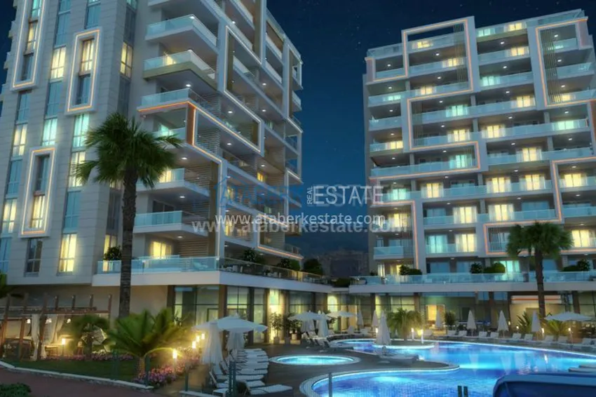 Luxury residential complex in Tosmur, located just 200 meters from the sea, at the best prices! 42 