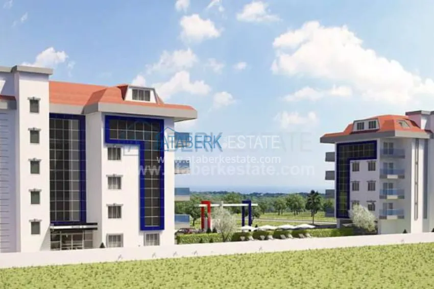 New residential complex by the sea in Kestel 4 