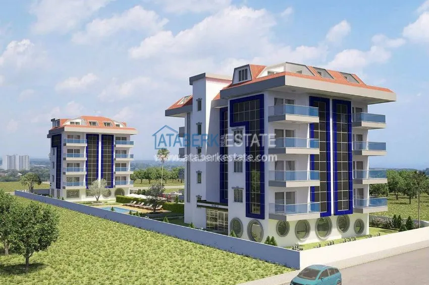 New residential complex by the sea in Kestel 6 