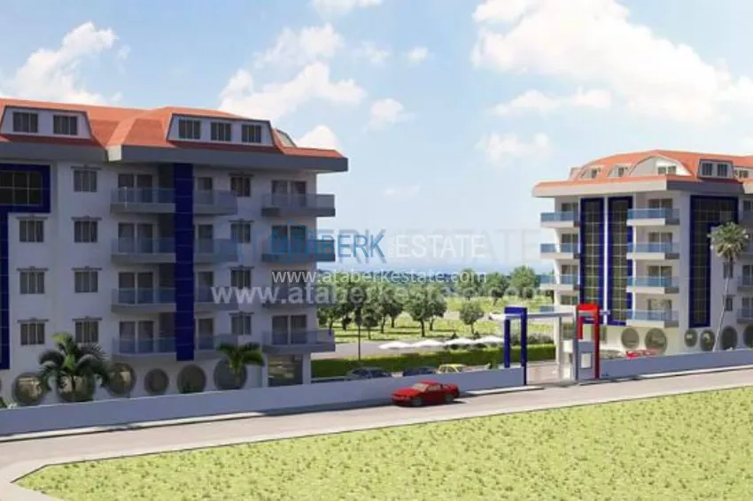 New residential complex by the sea in Kestel 9 