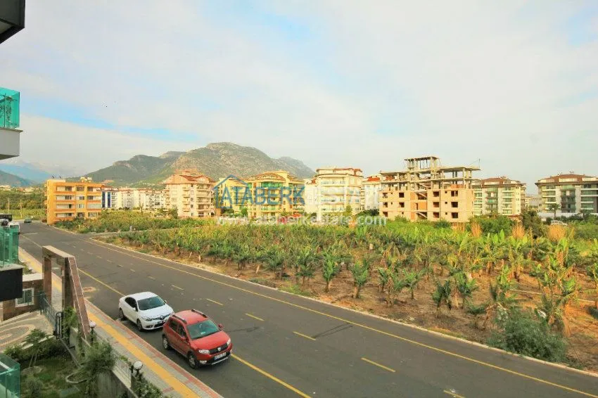 1+1 apartment in the new complex in Kestel 19 