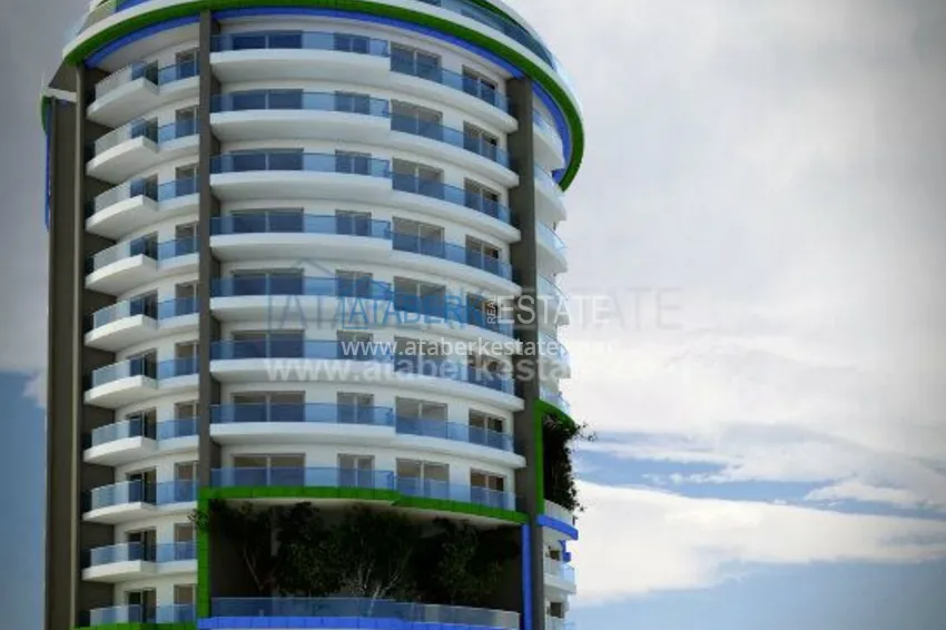 Жилой комплекс на этапе строительства необычного дизайна от застройщика 18 