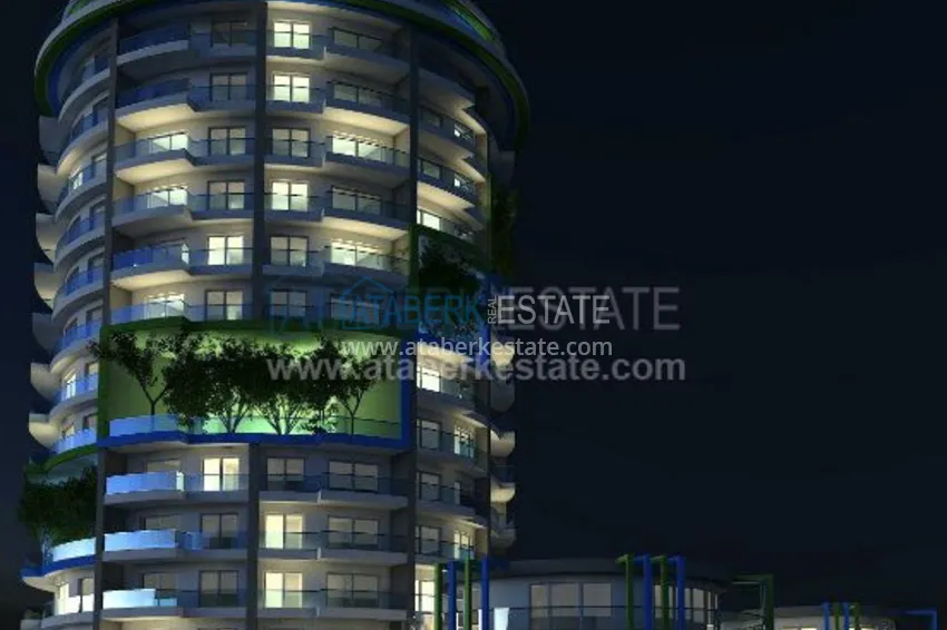 Жилой комплекс на этапе строительства необычного дизайна от застройщика 20 