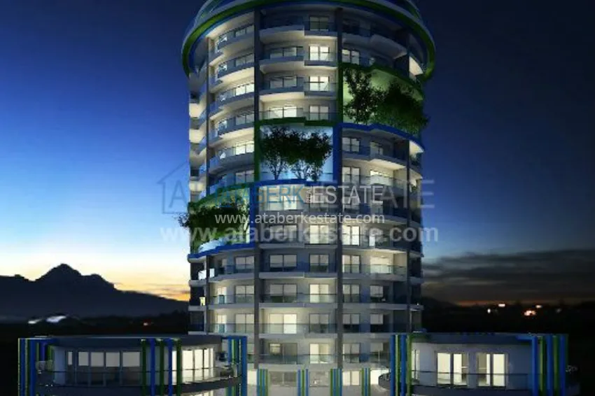 Жилой комплекс на этапе строительства необычного дизайна от застройщика 24 