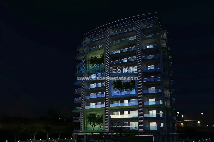 Новый комплекс интересного дизайна в Махмутларе 2 