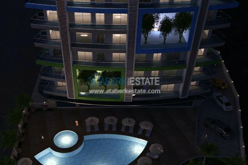 Новый комплекс интересного дизайна в Махмутларе 4 