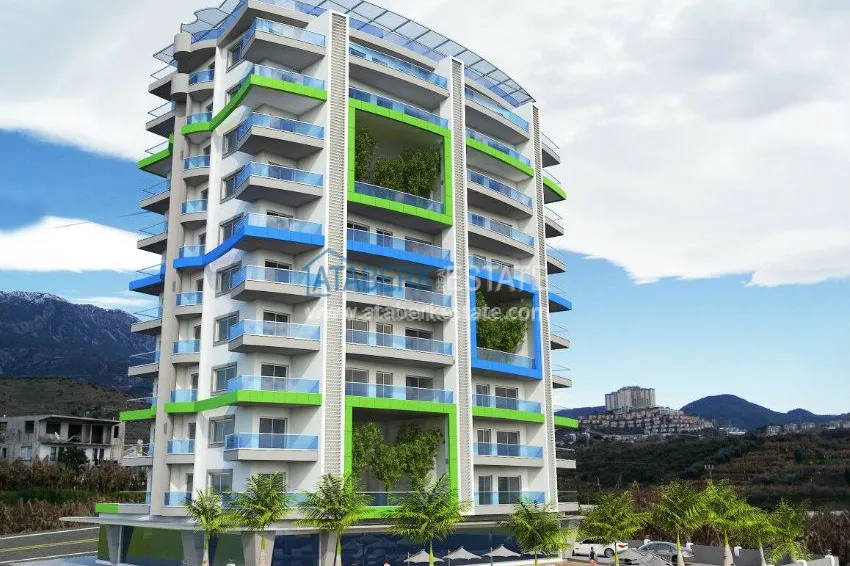 Новый комплекс интересного дизайна в Махмутларе 1 