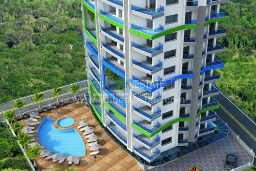 Новый комплекс интересного дизайна в Махмутларе 9 